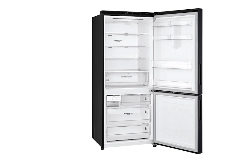 LG 454L Bottom Mount Fridge - Black Finish, GB-455BLE