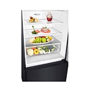 LG 454L Bottom Mount Fridge - Black Finish, GB-455BLE