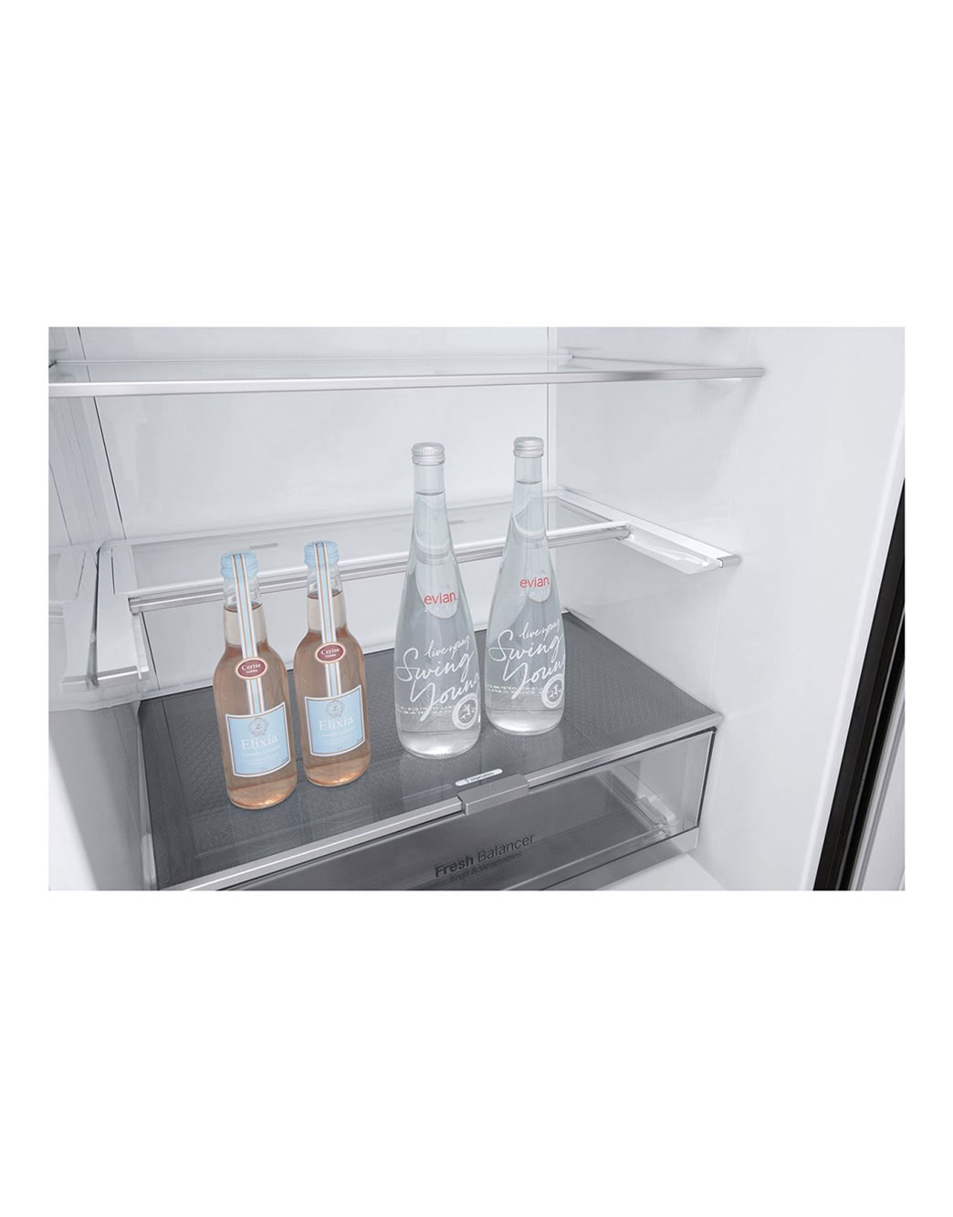 420L Bottom Mount Fridge with Door Cooling in Stainless Finish GB455PL LG NZ