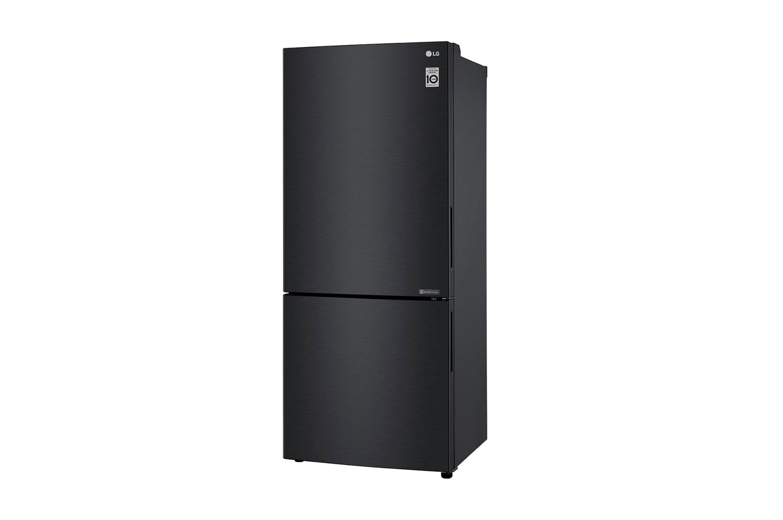 LG 420L Bottom Mount Fridge - Matte Black Finish, GB-455MBL