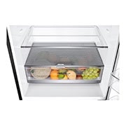 LG 420L Bottom Mount Fridge - Matte Black Finish, GB-455MBL