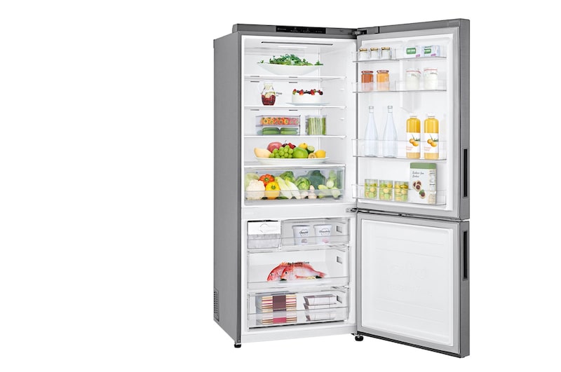 LG 420L Bottom Mount Fridge - Graphite Finish, GB-455UPLE