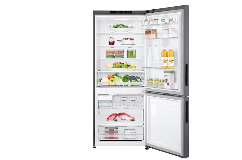 LG 420L Bottom Mount Fridge - Graphite Finish, GB-455UPLE