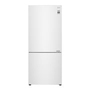 Front view of 420L Bottom Mount Fridge - White Finish GB-455WL