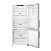 LG 420L Bottom Mount Fridge - White Finish, GB-455WL