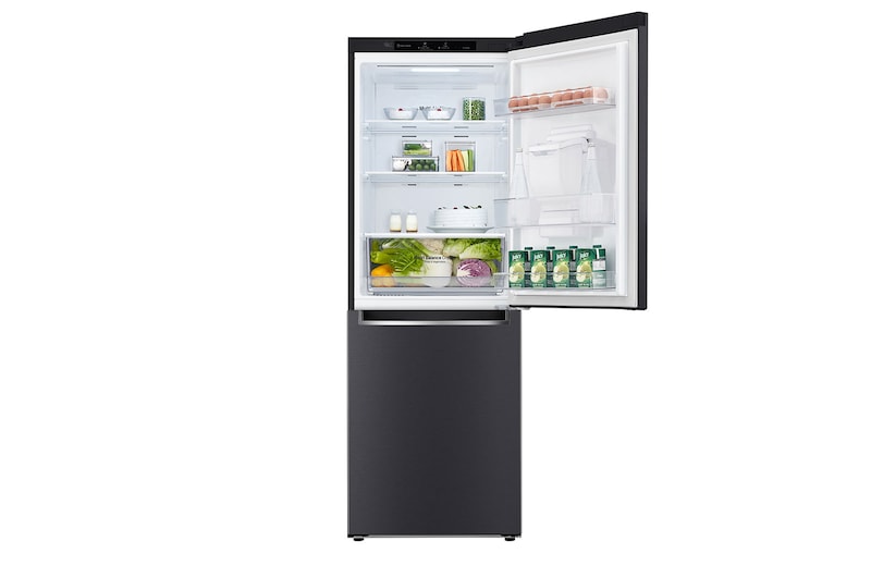 LG 305L Bottom Mount Fridge - Matte Black Finish, GB-W335MBL