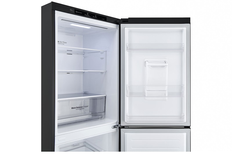 LG 305L Bottom Mount Fridge - Matte Black Finish, GB-W335MBL