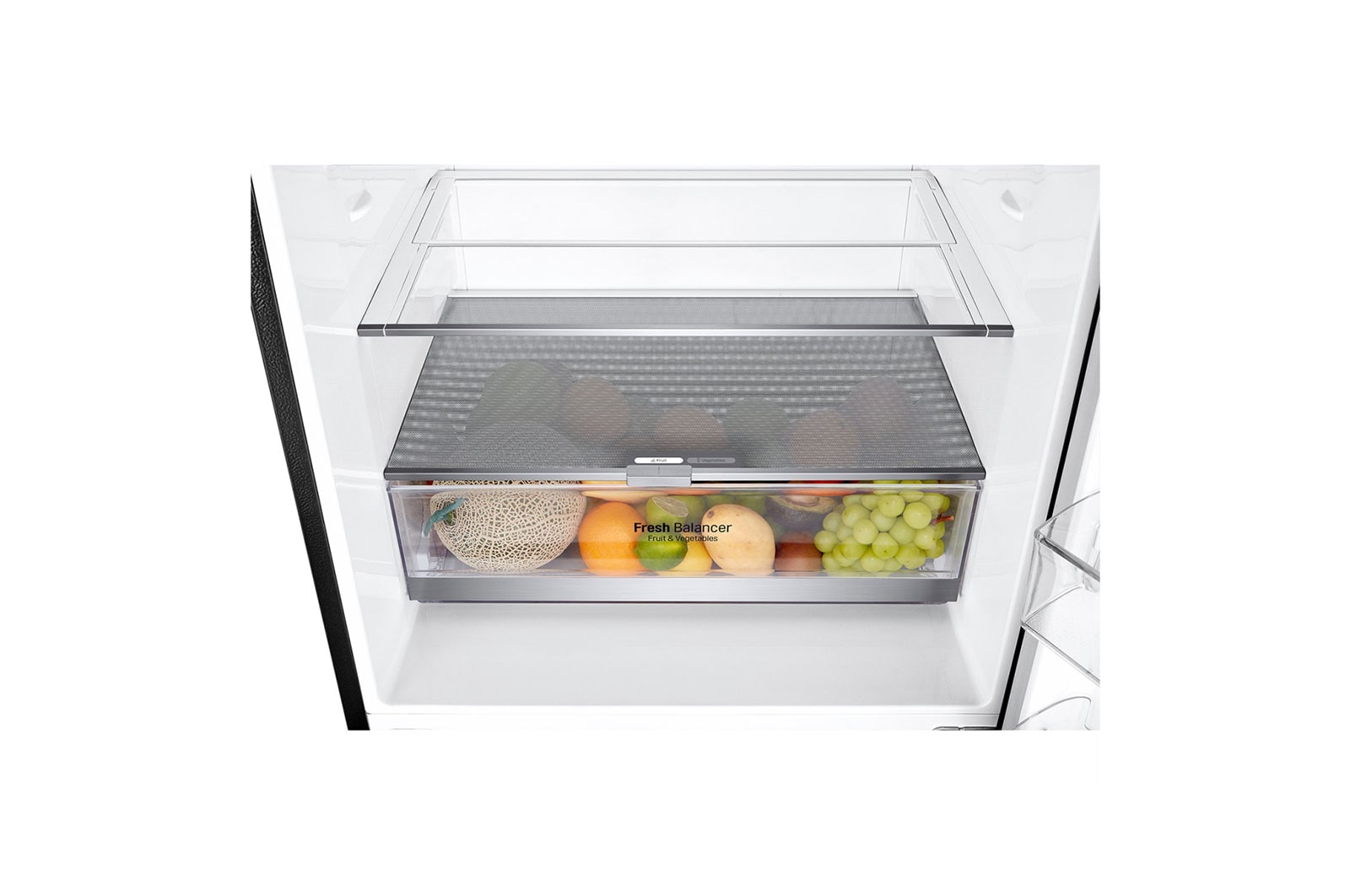 LG 420L Bottom Mount Fridge - Matte Black Finish, GB-W455MBL