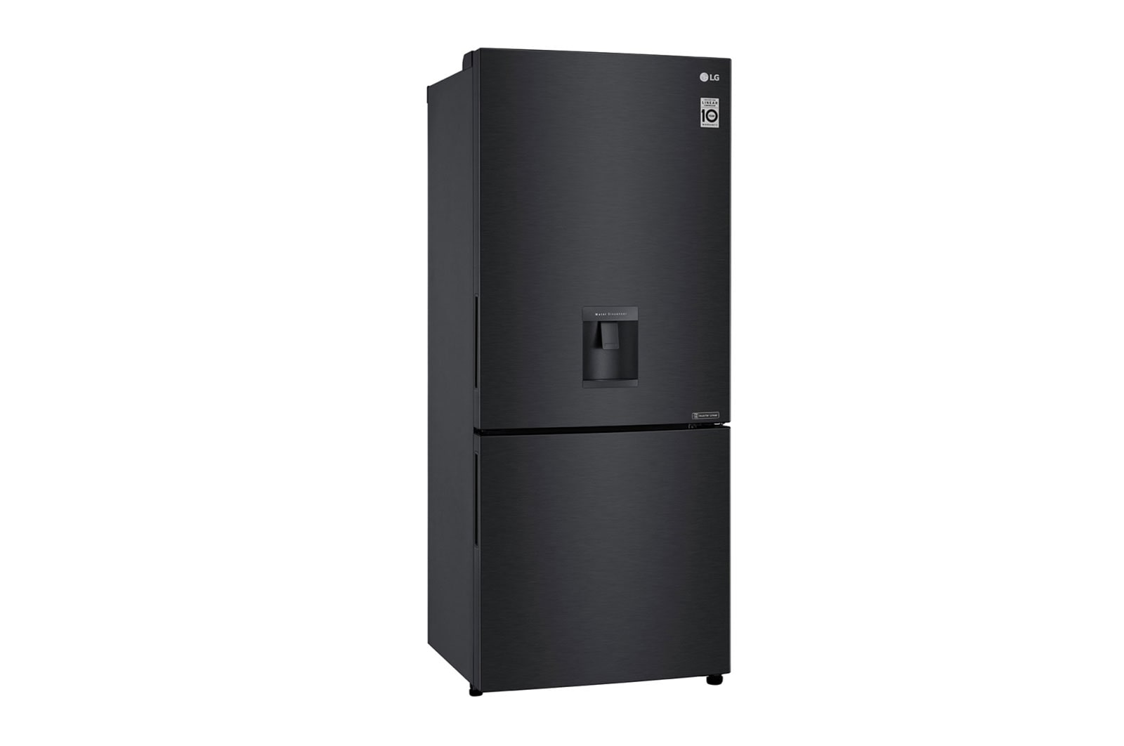 LG 420L Bottom Mount Fridge - Matte Black Finish, GB-W455MBL