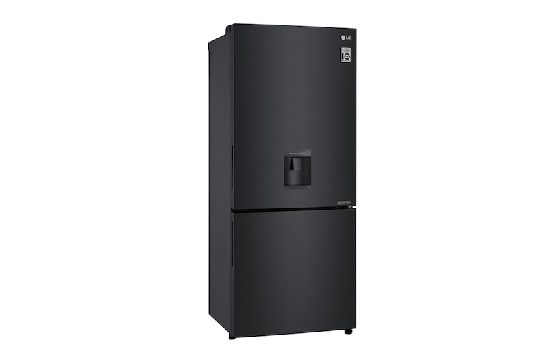LG 420L Bottom Mount Fridge - Matte Black Finish, GB-W455MBL