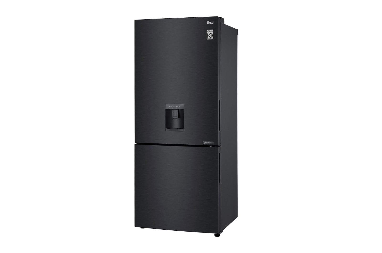 LG 420L Bottom Mount Fridge - Matte Black Finish, GB-W455MBL
