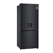 LG 420L Bottom Mount Fridge - Matte Black Finish, GB-W455MBL