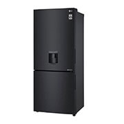 LG 420L Bottom Mount Fridge - Matte Black Finish, GB-W455MBL