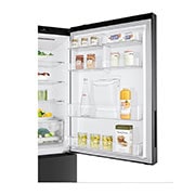 LG 420L Bottom Mount Fridge - Matte Black Finish, GB-W455MBL