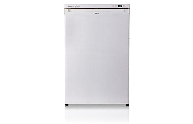 Front view of 110L White Upright Freezer GC-154SQS