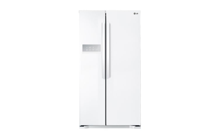 Front view of 571L Side by Side Refrigerator GC-B197HWL