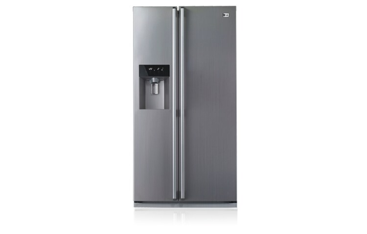 Front view of 567L Stainless Steel Side by Side with 10 Year Linear Compressor Warranty GC-L197STF