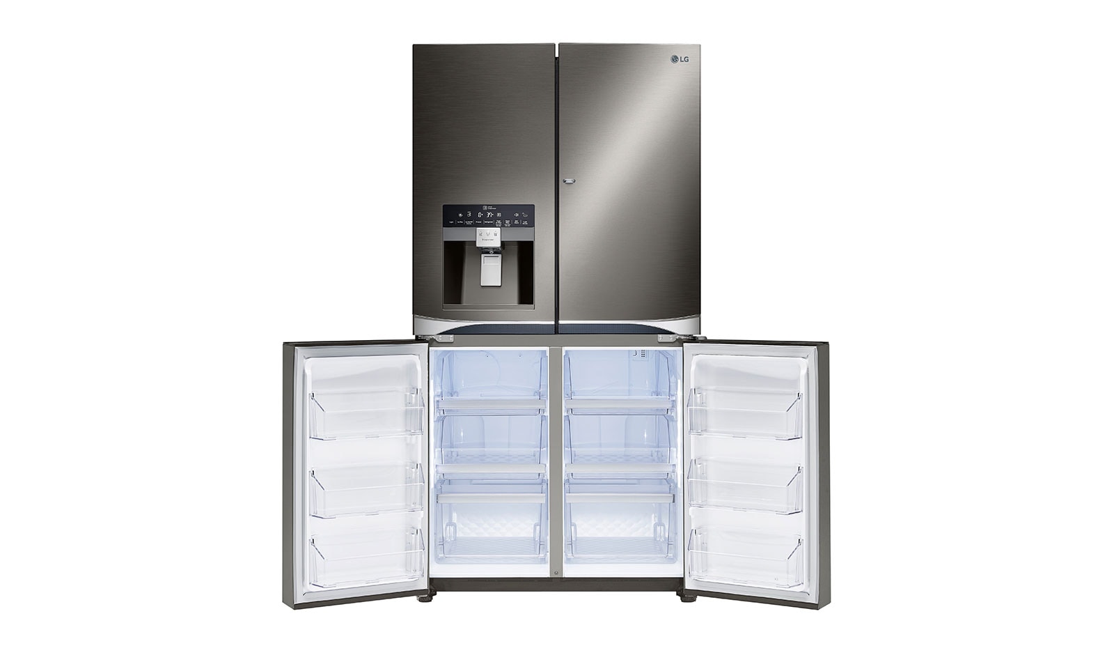 LG 712L French Door Fridge, with Door-In-Door®, in Black Stainless Steel, GF-5D712BSL