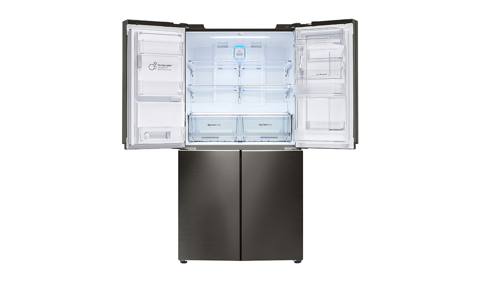 LG 712L French Door Fridge, with Door-In-Door®, in Black Stainless Steel, GF-5D712BSL