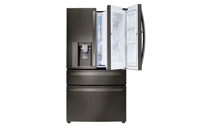 LG 701L Door-in-Door™ French Door with CustomChill® Black Stainless Steel Series, GF-AD701BSL