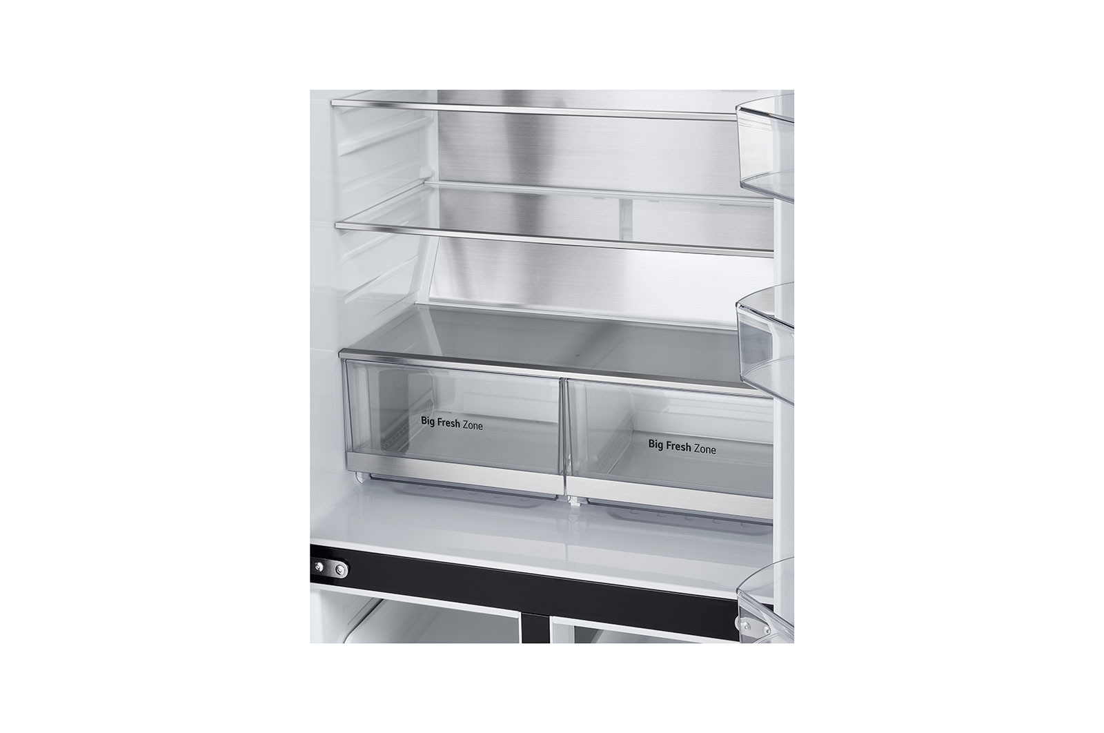 LG 530L Slim French Door Fridge - Matte Black, GF-B505MBL