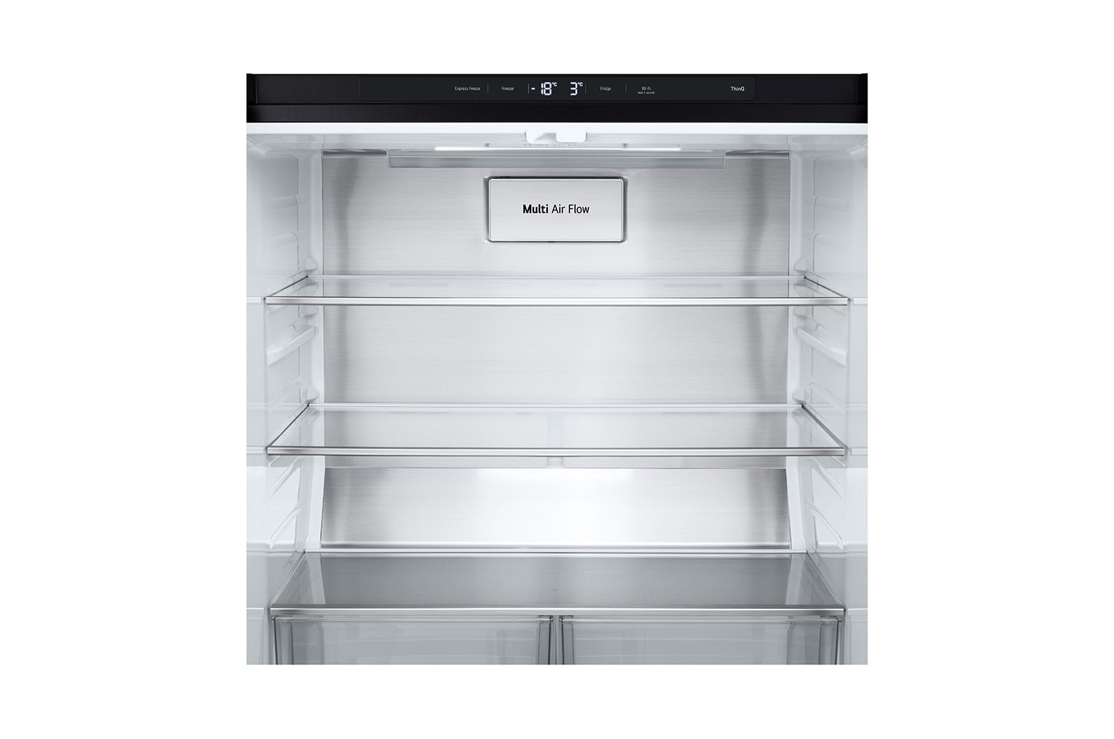 LG 530L Slim French Door Fridge - Matte Black, GF-B505MBL