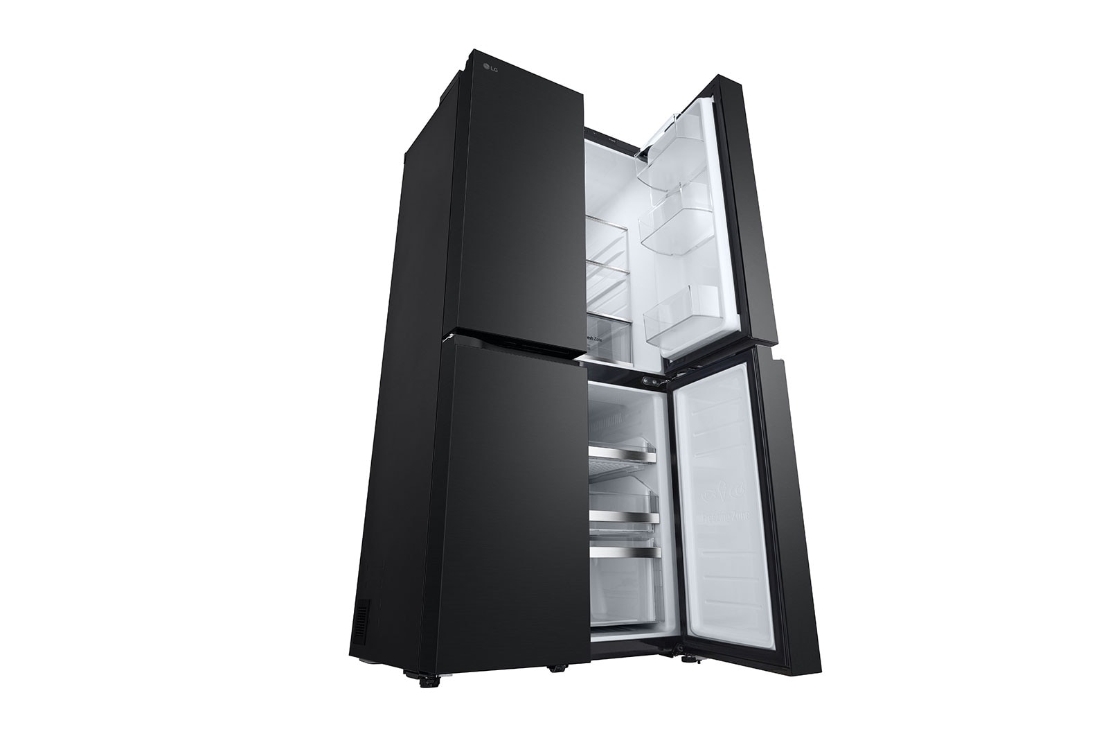 LG 530L Slim French Door Fridge - Matte Black, GF-B505MBL