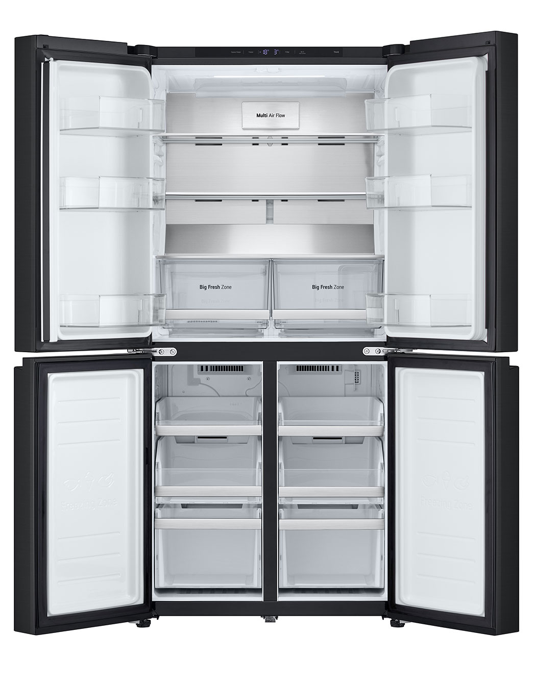 530L Slim French Door Fridge in Matt Black Finish GFB505MBL LG NZ