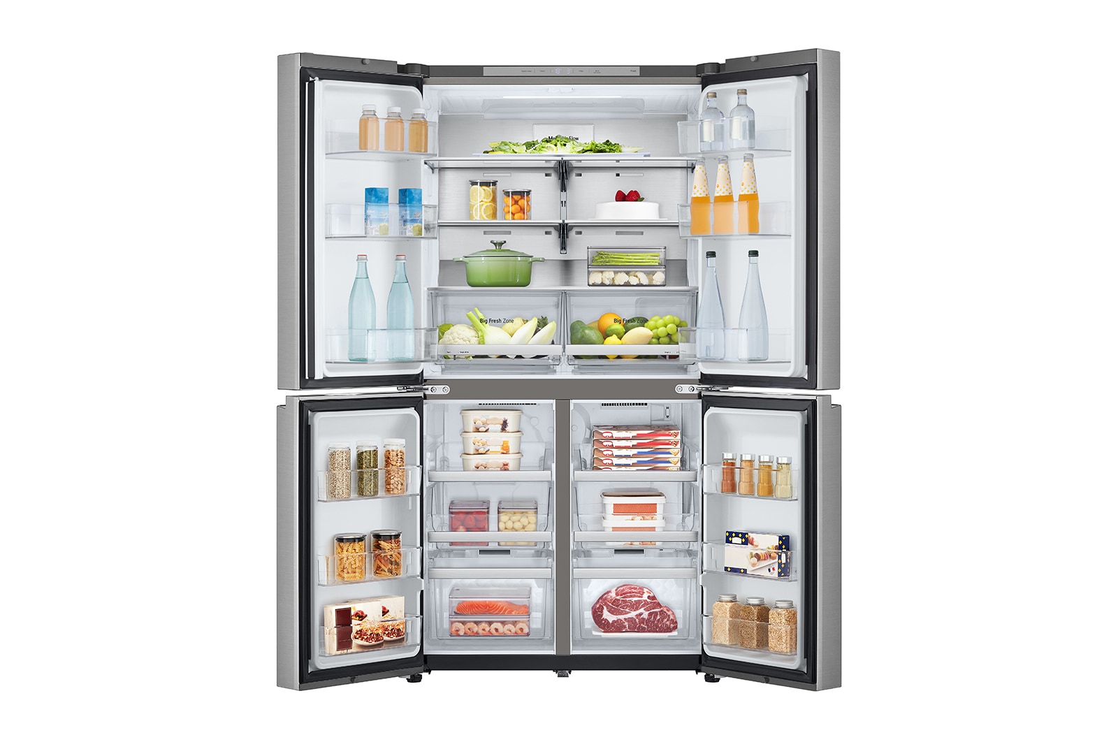 LG 665L French Door Fridge, in Stainless Finish, GF-B700PL