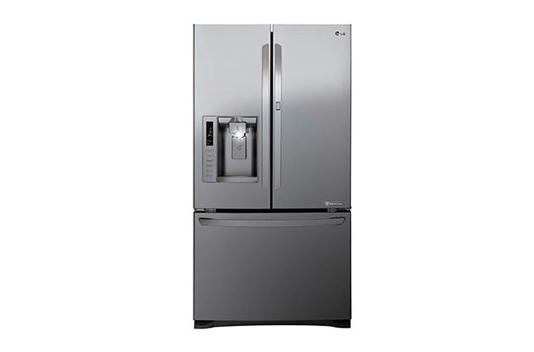 Front view of 613L Door-In-Door™ French Door Refrigerator With Ice &amp; Water Dispenser  GF-D613PL