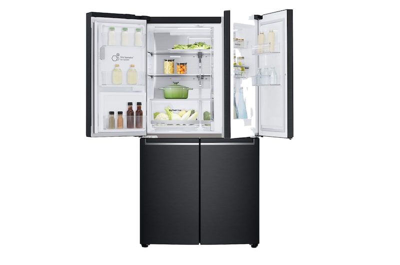 LG 637L French Door Fridge, with Door-In-Door®, in Matte Black Finish, GF-D706MBL