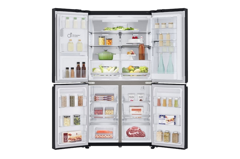 LG 637L French Door Fridge, with Door-In-Door®, in Matte Black Finish, GF-D706MBL