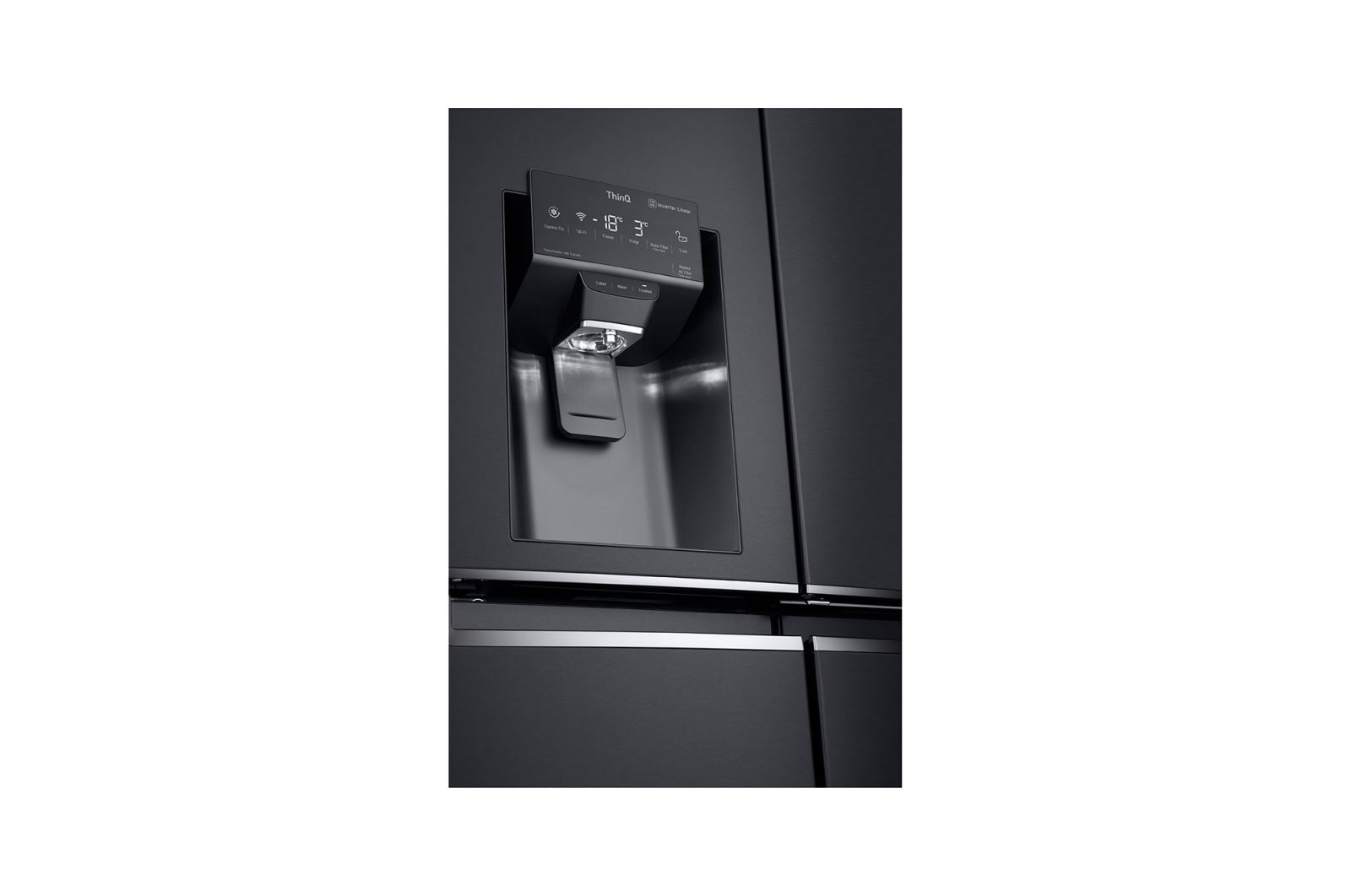 LG 637L French Door Fridge, with Door-In-Door®, in Matte Black Finish, GF-D706MBL