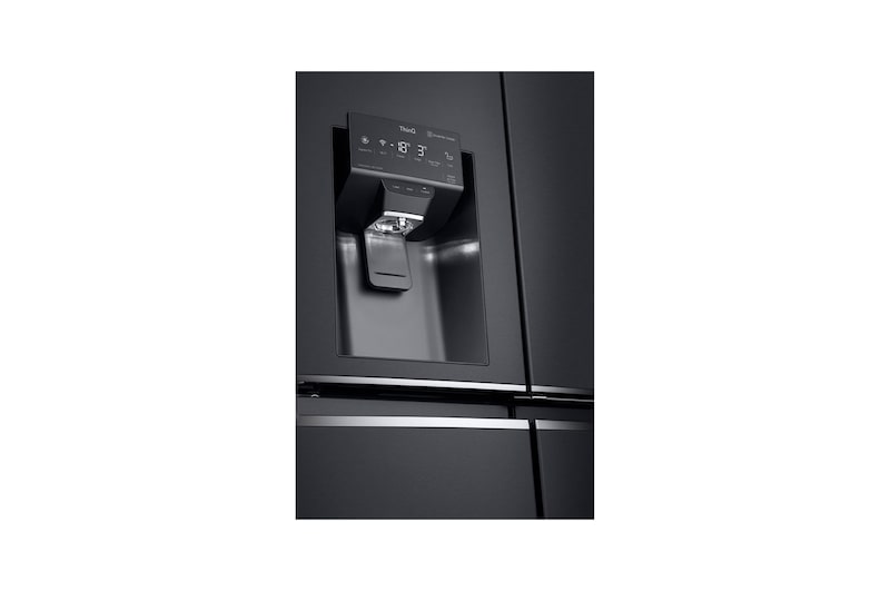 LG 637L French Door Fridge, with Door-In-Door®, in Matte Black Finish, GF-D706MBL