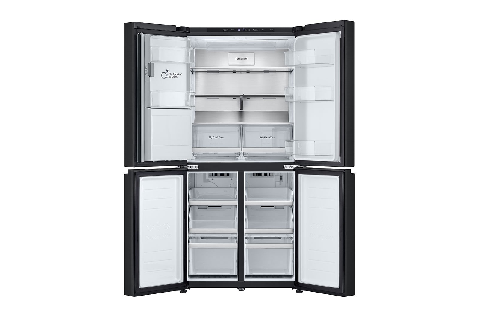 LG 506L Slim French Door Fridge - Plumbed, GF-L500MBL