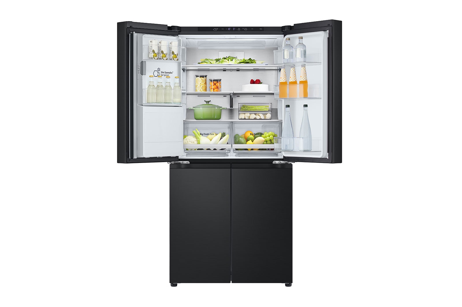 LG 506L Slim French Door Fridge - Plumbed, GF-L500MBL
