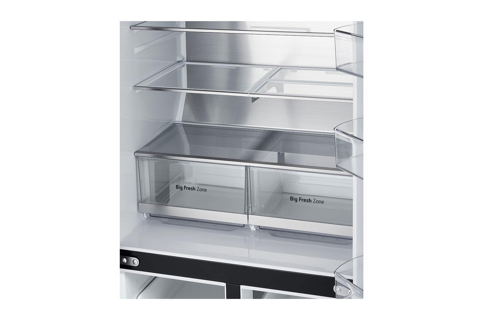 LG 506L Slim French Door Fridge - Plumbed, GF-L500MBL
