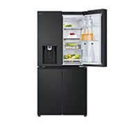 LG 506L Slim French Door Fridge - Plumbed, GF-L500MBL