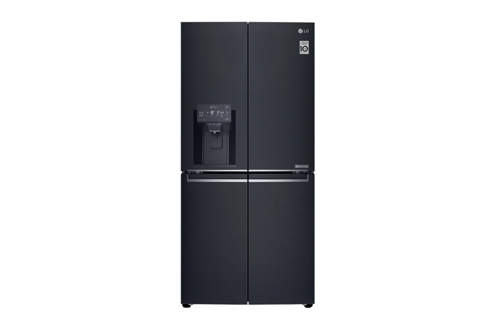 Lg 570l slim french door fridge freezer top