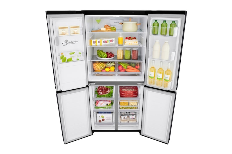 LG 506L Slim French Door Fridge - Plumbed, GF-L570MBL