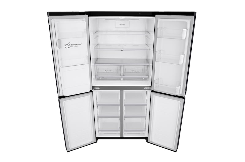 LG 506L Slim French Door Fridge - Plumbed, GF-L570MBL