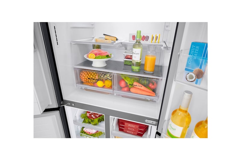 LG 506L Slim French Door Fridge - Plumbed, GF-L570MBL