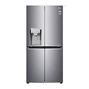 Front view of 570L Slim French Door Fridge, in Stainless Finish GF-L570PL