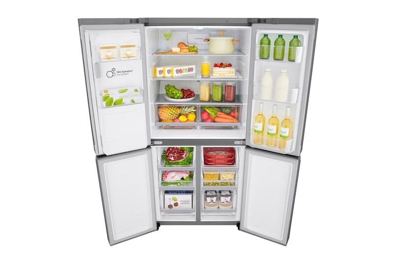 LG 570L Slim French Door Fridge, in Stainless Finish, GF-L570PL