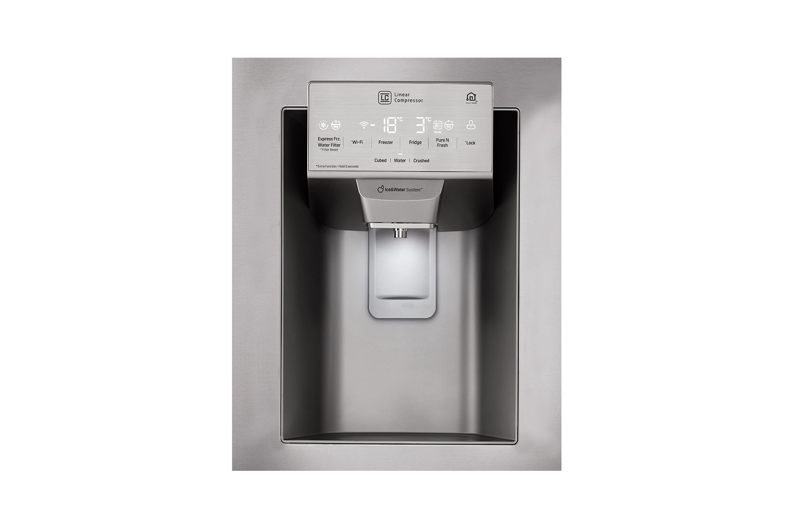 LG 614L French Door Fridge with Ice & Water Dispenser, GF-L677SL
