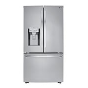 Front view of 614L French Door Fridge with Ice &amp; Water Dispenser GF-L677SL