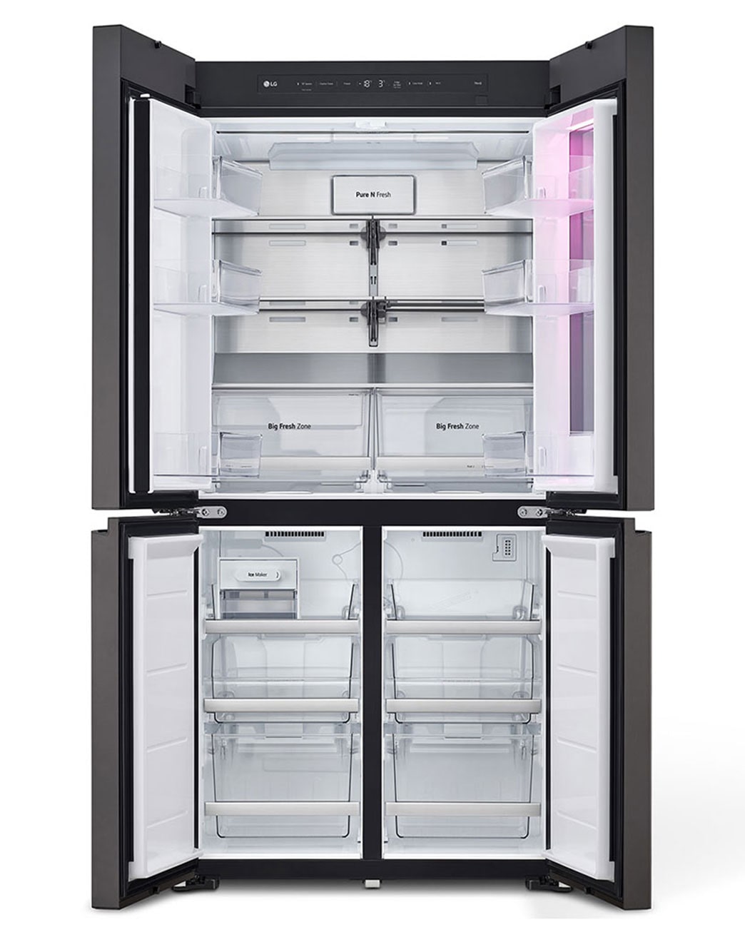 617L French Door Fridge - MoodUP® Panels - GF-MV600 | LG New Zealand