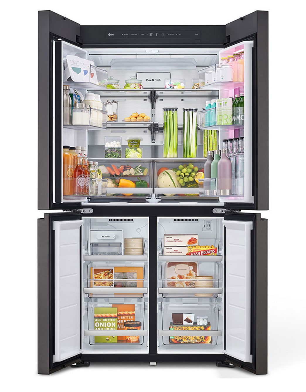 617L French Door Fridge - MoodUP® Panels - GF-MV600 | LG New Zealand