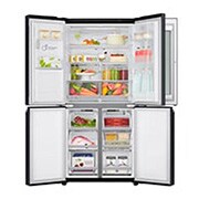 LG 508L Slim French Door Fridge, with InstaView Door-In-Door®, in Matte Black Finish, GF-V570MBL