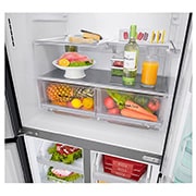 LG 508L Slim French Door Fridge, with InstaView Door-In-Door®, in Matte Black Finish, GF-V570MBL